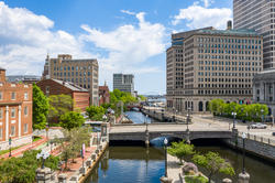 view of RISD campus looking south