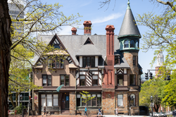 the front of RISD Carr House as seen from across the street