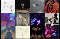 a grid of 12 images by R I S D Film Animation Video majors