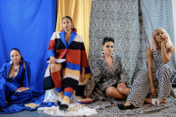 models wearing Navajo-inspired work by Korina Emmerich