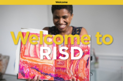 Image of welcome.risd.edu website homepage