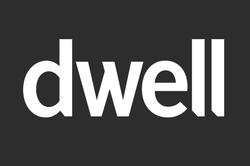 Dwell logo, black background
