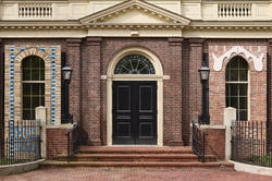 exterior shot of RISD Museum Radeke Building with Bricked Over Windows project complete