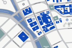 Thumbnail view of the campus map PDF document.