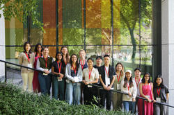students pose for a photo outside of the MADE studio