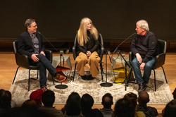 Dan Cavicchi hosts a panel discussion with Tina Weymouth and Chris Frantz