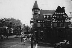 carr house building black and white historical photo