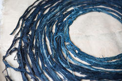blue strings in multiple circles