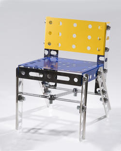 A metal chair by Furniture Design alum Max Simon