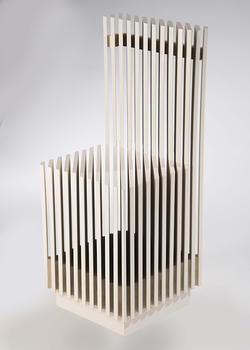 A sculptural chair by Furniture Design graduate alum Xinran Zheng 