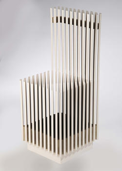 A sculptural chair by Furniture Design graduate alum Xinran Zheng