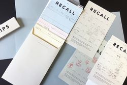 a suite of printed materials by Graphic Design alum Ruth Lin