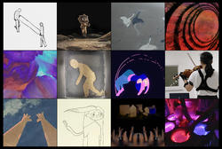 a grid of 12 images by R I S D Film Animation Video majors