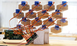 Arduino circuitry inspired by the structure of pine cones
