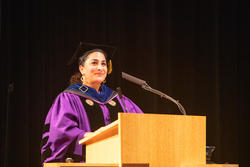 New provost Touba Ghadessi speaks at 2023 convocation ceremony