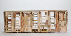 Student work by Architecture graduate alum Aleza Epstein of a wooden model.
