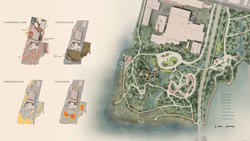 Student work by Landscape Architecture graduate students Leigh Miller and Mohan Wang of an ecology design.