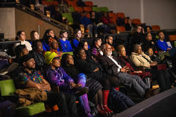 Crowd in an auditorium