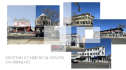 A screenshot of a presentation showing buildings
