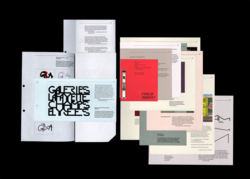 Graphic Design student work by Sejal Gupta of overlayed graphic layouts featuring "Galeries Lafayette Champs-Elysees".