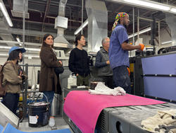 Students learn about book making at Meridian Press