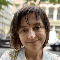 a photo portrait of RISD faculty member Andrea Dezso